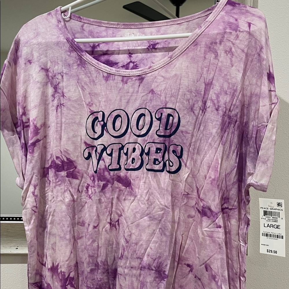Style & Co Good Vibes Tee - Picture 4 of 10